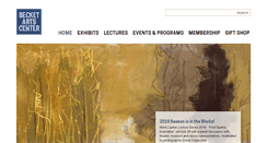 Desktop Screenshot of becketartscenter.org