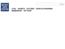 Tablet Screenshot of becketartscenter.org
